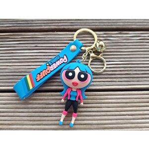 Anahtarlık Powerpuff Silikon Anahtarlık Çanta Süsü Karakter Figür Oyuncak 15240