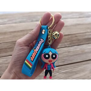 Anahtarlık Powerpuff Silikon Anahtarlık Çanta Süsü Karakter Figür Oyuncak 15240