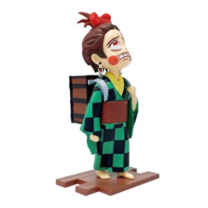 Anime Demon Slayer Tanjiro Değişim Kafa Eylem Karakter Figür Oyuncak Biblo 13 Cm