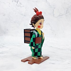 Anime Demon Slayer Tanjiro Değişim Kafa Eylem Karakter Figür Oyuncak Biblo 13 Cm