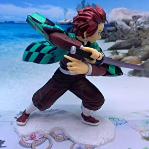 Anime Demon Slayer Tanjiro Kamado 15 Cm Karakter Figür Oyuncak Biblo