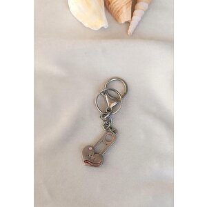 Anahtarlık Kalp Love Yazılı Metal Anahtarlık Çanta Araba Cüzdan Süsü