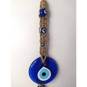 Cam Nazar Kötü Göz Kovucu Hand Made Ağaç Duvar Dekorasyonu Hasır Nazarlık Duvar Ağaç Ev Süsü