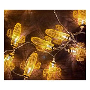 Hdmarketim Kaktüs10'lu Dekoratif Led Lamba (2 Metre)