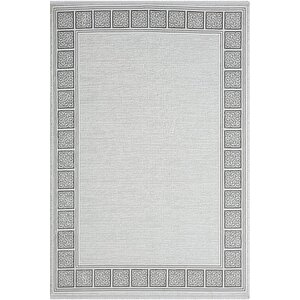 Zenith Zn001a Gri Halı Antrasit Kenar Çerçeveli Modern Parlak Yumuşak Kadife Ince Antialerjik Salon 156x230 cm
