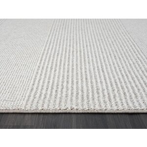 Wool Wl006a Gri Halı Sisal Bukle Dekoratif Tozsuz Antialerjik Salon Halısı Yatak Odası Koridor