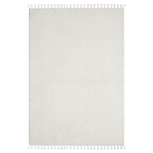 Wool Wl005a Beyaz Halı Sisal Bukle Dekoratif Tozsuz Antialerjik Salon Halısı Yatak Odası Koridor 100x200 cm