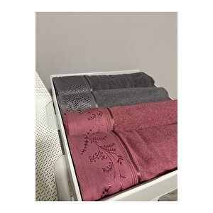 Dıtsy Best Set Hamam Takımı Mürdüm - Antrasit.