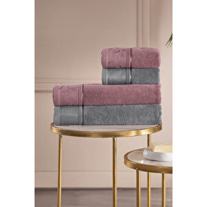 Dıtsy Best Set Hamam Takımı Mürdüm - Antrasit.