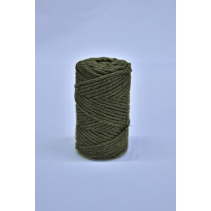 Makrome Ip Asker Yeşili 250 Gr 3 Mm
