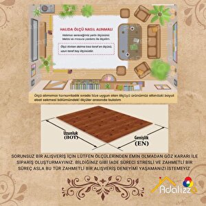 Karo Küp Desenli Kahverengi Renkli Kaymaz Taban Yıkanabilir Halı