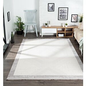 Trend Tr005a Gri Akrilik Pamuk Yumuşak Modern Mutfak Yatak Odası Salon Oturma Odası Halısı 190x190 cm