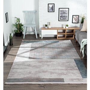 Trend Tr002m Gri Akrilik Pamuk Yumuşak Modern Mutfak Yatak Odası Salon Oturma Odası Halısı 76x150 cm