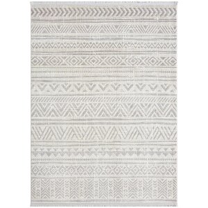Lotus 8575 Gri Halı Iskandinav Desenli Modern İnce Akrilik Tozuaz Salon Halısı Yatak Odası Koridor 80x150 cm