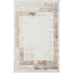 Dark Dk014k Gri Halı Kiremit Geometrik Detaylı Akrilik Tozuaz Modern Salon Halısı Yatak Odası 77x150 cm