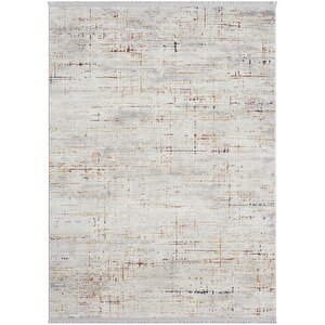 Lotus 8574  Gri Halı Renkli Detaylı Modern İnce Akrilik Tozuaz Salon Halısı Yatak Odası Koridor 200x290 cm