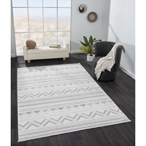 Sümer Sm006a Renkli Halı Iskandinav Desen Dekoratif Modern Tozuyok Antialerjik Salon Yatak Odası Kor 97x200 cm