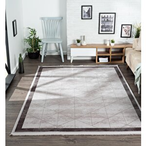 Trend 4103 Akrilik Pamuk Yumuşak Modern Mutfak Yatak Odası Salon Oturma Halısı 76x150 cm