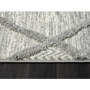 Loop Lp002a Gri Halı Dekoratif Sisal Bukle Tozsuz Antialerjik Salon Halısı Yatak Odası Iskandinav