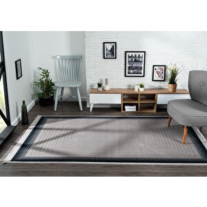 Trend Tr004m Gri Akrilik Pamuk Yumuşak Modern Mutfak Yatak Odası Salon Oturma Odası Halısı 190x190 cm