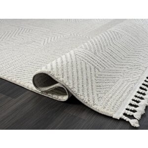 Wool Wl008a Bej Halı Sisal Bukle Dekoratif Kabartmalı Halı Tozsuz Antialerjik Salon Halısı Koridor