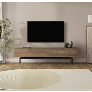 Tv Ünitesi, Meşe, 180 Cm, Tv Sehpası, Osaka Meşe