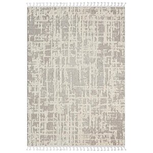 Wool Wl007a Bej Halı Sisal Bukle Dekoratif Kabartmalı Halı Tozsuz Antialerjik Salon Halısı Koridor 120x180 cm