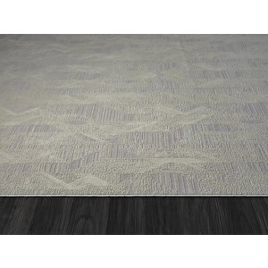 Best 111 Gri Halı Spor Desen Ince Parlak Makinada Yıkanabilir Antialerjik Modern Salon Halısı