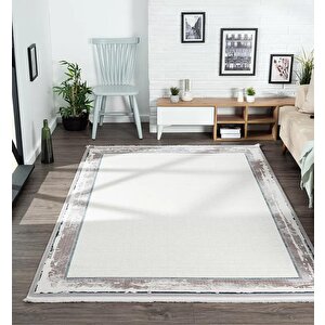 Trend Tr001m Gri Akrilik Pamuk Yumuşak Modern Mutfak Yatak Odası Salon Oturma Odası Halısı 228x340 cm