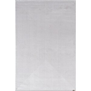 Trend Tr011a Gri Halı Geometrik Detaylı Akrilik Yumuşak Salon Halısı Oturma Odası Halısı 95x200 cm