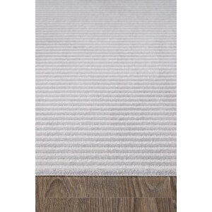 Trend Tr011a Gri Halı Geometrik Detaylı Akrilik Yumuşak Salon Halısı Oturma Odası Halısı