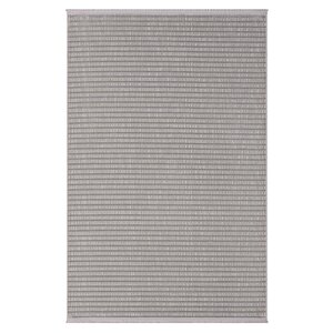 Sümer Sm008g Gri Antrasit Çizgi Desen Halı Dekoratif Modern Tozuyok Antialerjik Salon Halısı Koridor 195x290 cm