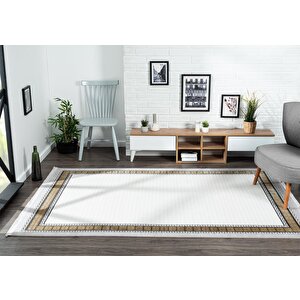 Trend Tr006s Gri Akrilik Pamuk Yumuşak Modern Mutfak Yatak Odası Salon Oturma Odası Halısı 76x150 cm