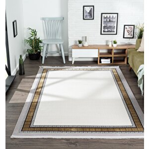 Trend Tr006s Gri Akrilik Pamuk Yumuşak Modern Mutfak Yatak Odası Salon Oturma Odası Halısı 76x150 cm