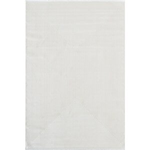 Merit Mr009a Krem Halı Geometrik Detaylı İnce Yumuşak Akrilik Modern Salon Oturma Odası Halısı 150x230 cm