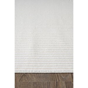 Merit Mr009a Krem Halı Geometrik Detaylı İnce Yumuşak Akrilik Modern Salon Oturma Odası Halısı