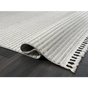 Wool Wl002a Bej Halı Sisal Bukle Dekoratif Kabartmalı Halı Tozsuz Antialerjik Salon Halısı Koridor