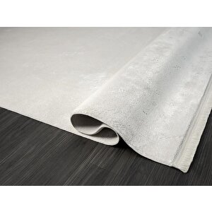 Elegance Eg005a Beyaz Halı Sedef Detaylı Modern Viskon Doğal Iplik Bambu Halı Tozu Az Salon Halısı