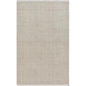 Saltuk 1507 Beyaz Halı Bej Detaylı Modern Akrilik Tozuaz Salon Halısı Yatak Odası Halısı Koridor 200x290 cm