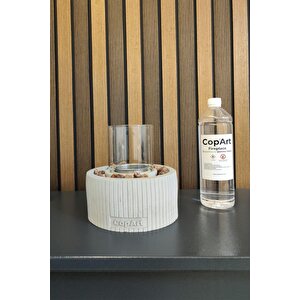 Alba Biyoetanol Masaüstü Şömine - 1 Lt Yakıt Ve Dekoratif Taş Hediyeli