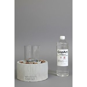 Alba Biyoetanol Masaüstü Şömine - 1 Lt Yakıt Ve Dekoratif Taş Hediyeli