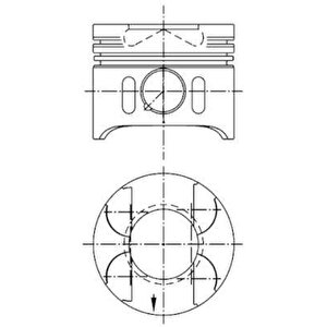 Piston Segman Std 88.01mm Mercedes Om611 Om612 Om613 W203 W210 W463 W220 W638 B901 B905 30 Pim