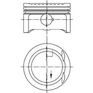 Piston Segman Std 90.91mm Mercedes M111 W202 C208 W210 R170