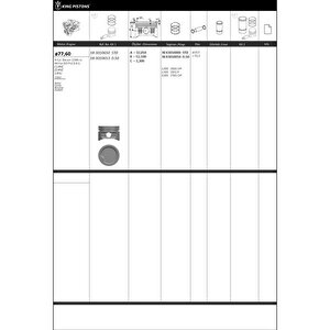 Pi̇ston Segman 1 Ri̇ken Seg. Std 77.6 Opel C14nz-z14nz-14nv Astra Corsa Ascona Kadett 87-71677-std 87-71677-std-8771677std000g Goetze 87-71677 Std