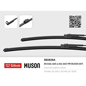 Si̇lecek Süpürgesi̇ Muz Ti̇pi̇ Galaxy 00 06 Alhambra-sharan 00 10 Vw Golf Plus 05 S P407-c6 05 Olcu: 700 / 700mm