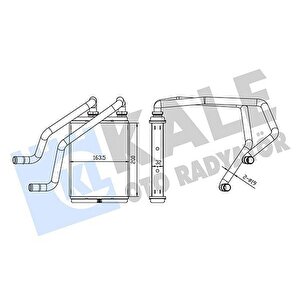 Kalori̇fer Radyatörü Nissan X-trail 2.0l Qr20 T30 01-07 - Alemi̇nyum