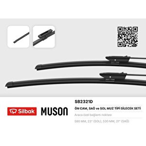 Si̇lecek Süpürgesi̇ 580/530mm Muz Ti̇pi̇ Kng Ii 01/08