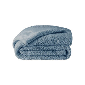 Puffy Mellove Sherpa Tek Kişilik Yorgan - Indigo