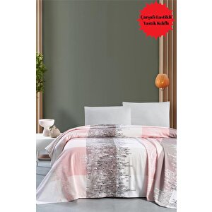 Cerin Tek Kişilik Çarşafı Lastikli Pike Yatak Örtüsü Takım