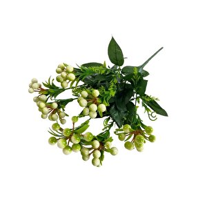Yapay Çiçek Yeşil Kokina Demeti̇ 7 Dal 40*25cm